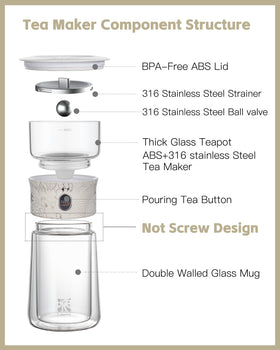 ZENS portable tea kit case ideal for travel and gifting.