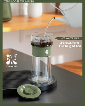 ZENS portable travel kit tea set in an on the go carrying case