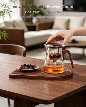 ZENS walnut wood lid and handle captured for durable comfort and vintage elegance.