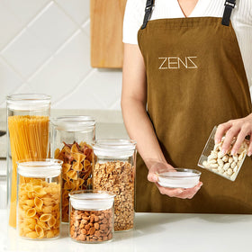 ZENS hand-blown glass lid adds elegant touch to kitchen storage