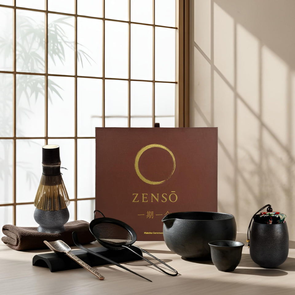 Zenso handmade matcha bowl for authentic ceremony and frothy whisking