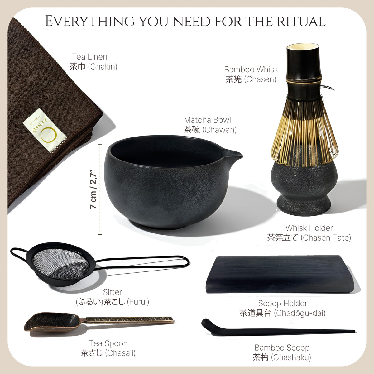 ZENSO purple bamboo whisk for perfect froth without altering flavor