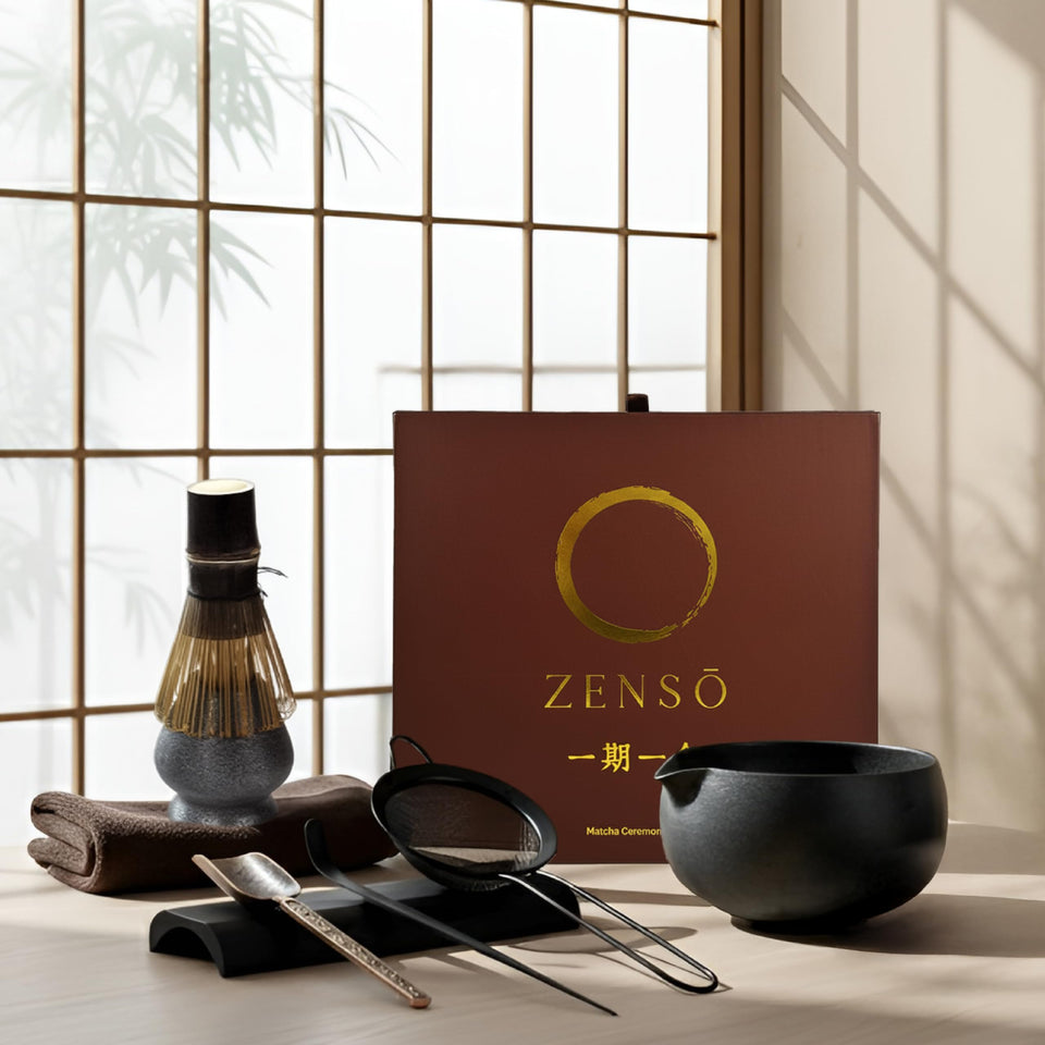 ZENSO premium matcha bowl with handmade glaze for serene ceremony