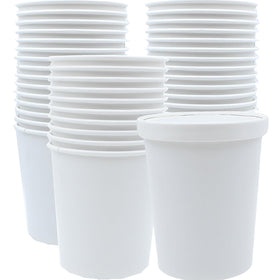 Zentriqlla 32oz ice cream bowls with lids for easy serving and storage.