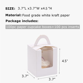 Zentriqlla cupcake box inside view highlights the cupcake stability