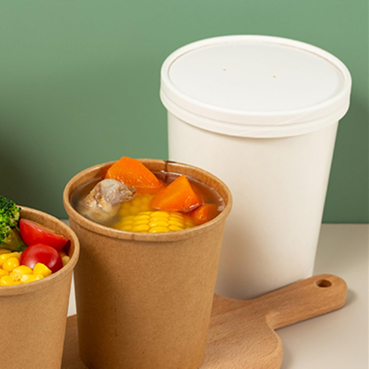 Zentriqlla large takeout containers for parties and catering.