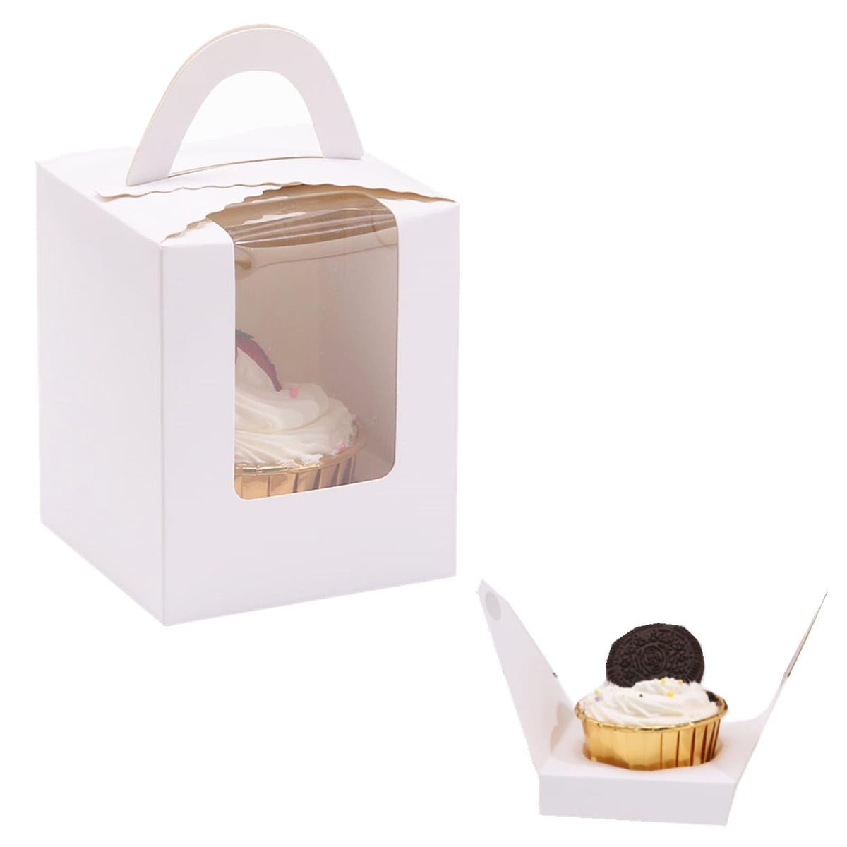 Zentriqlla pack of 100 boxes ideal for bakeries and gift packaging
