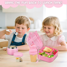 Zenvory travel-ready lunch box set fits backpacks and school bags