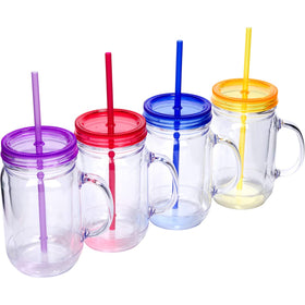 Zephyr Canyon 20oz mason jar with handle close-up for easy grip