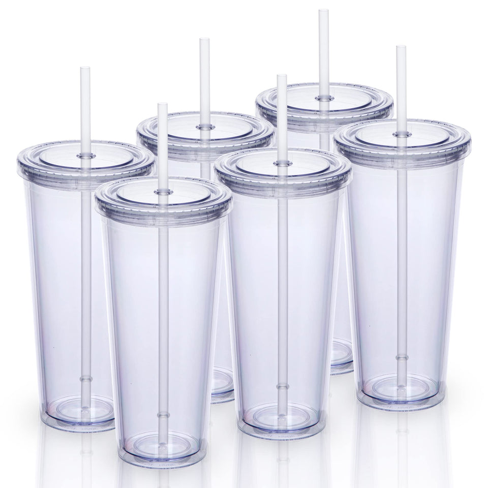 Zephyr Canyon 24oz travel tumbler with clear lid and straw for on-the-go hydration