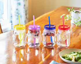 Zephyr Canyon four-pack mason jars ready for family use