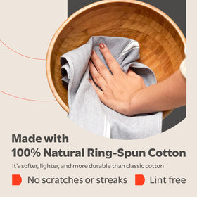 Zeppoli Classic towels drying dishes with high absorbency