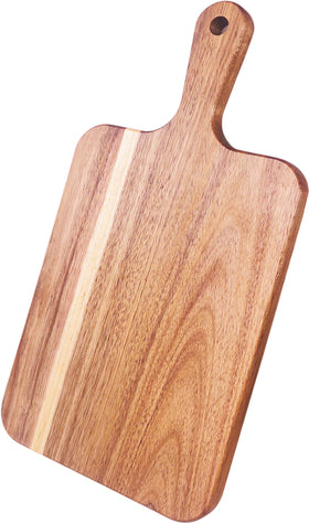 ZeQi charcuterie board in acacia wood highlights natural grain.