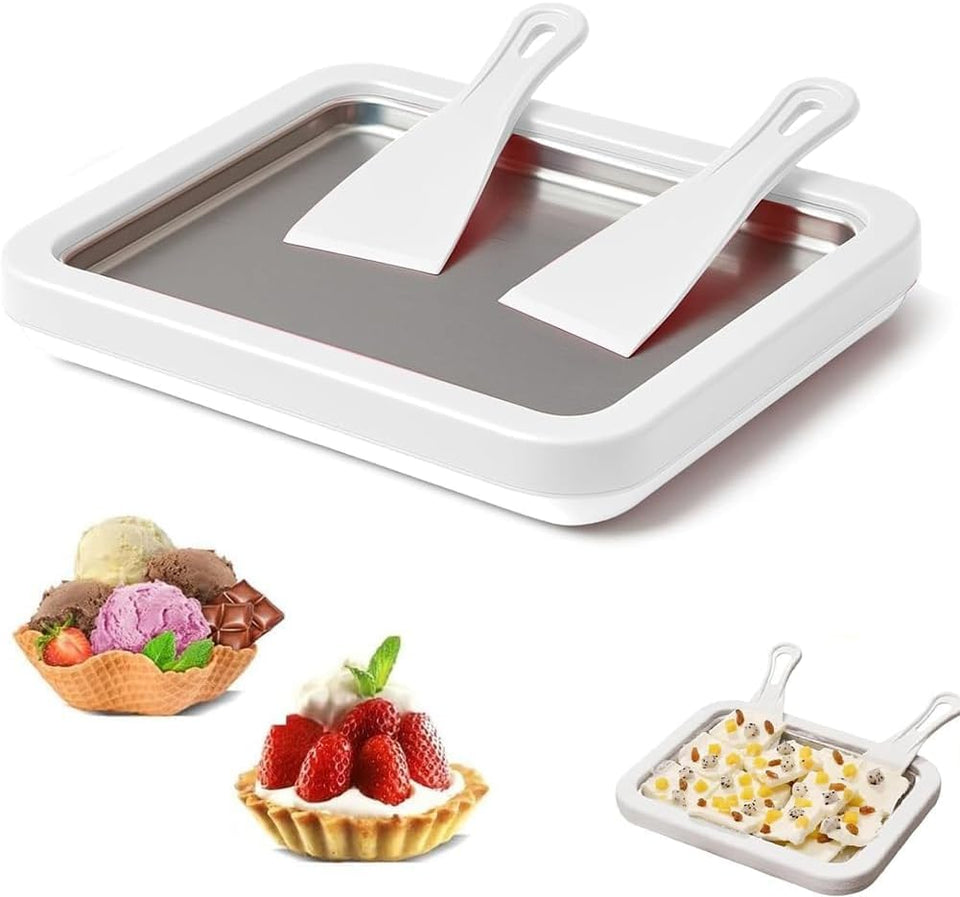 Zerkbiey rolled ice cream maker front view showing compact home-friendly design