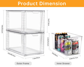 Zero Zoo stackable drawers with smooth rails for effortless retrieval