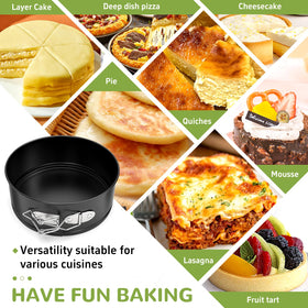 ZeroPone compact bakeware ideal for mini cheesecakes, quiches, and desserts.