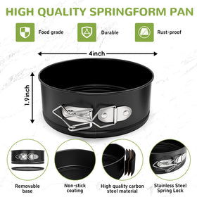 ZeroPone 4-inch pan with non-stick coating for clean release and quick cleanup.