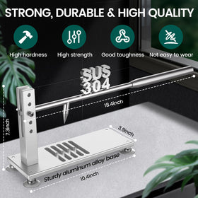 ZeroPone adjustable handle on the oyster shucker supports diverse shell sizes.