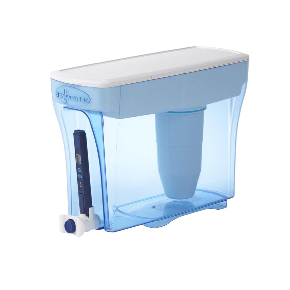 ZeroWater 23-cup dispenser with ready-pour spout for quick, clean-tasting water at home.