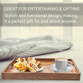 ZESPROKA breakfast-in-bed setup with a sturdy, stylish tray.
