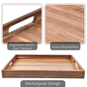 ZESPROKA patio use tray for outdoor meals and beverages.