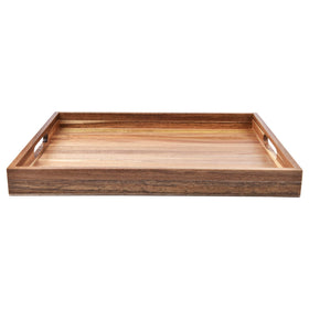 ZESPROKA acacia wood tray close-up highlighting durable grain.
