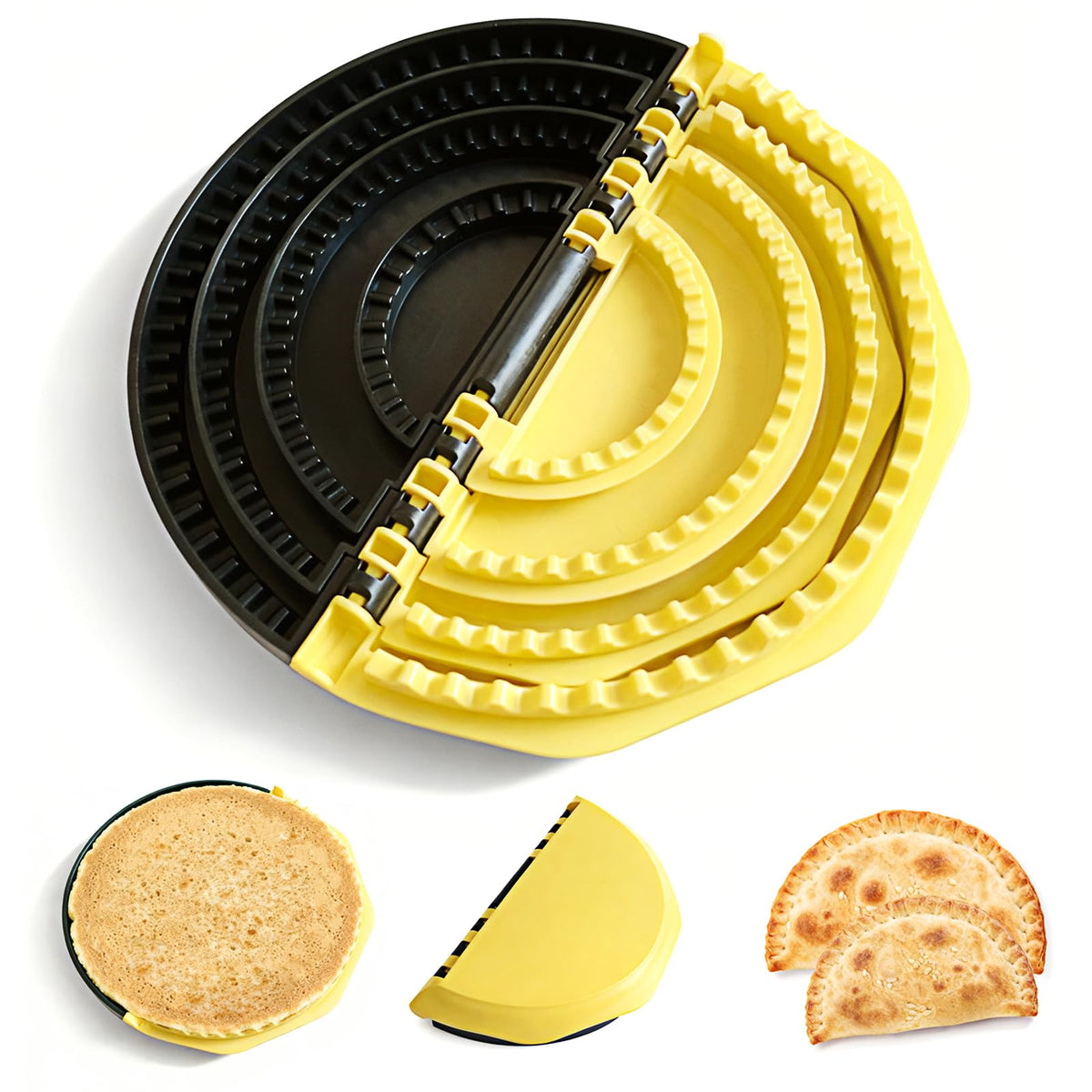 ZestKiidek 4-in-1 Tortilla Sealer full setup showing removable presses for quick, clean prep.
