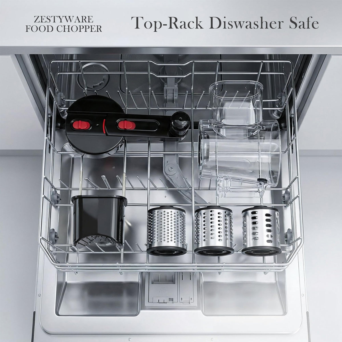 ZESTYWARE compact design is dishwasher-safe for busy kitchens