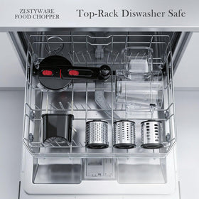 ZESTYWARE compact design is dishwasher-safe for busy kitchens