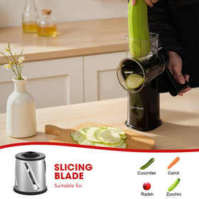 ZESTYWARE manual crank action minimizes electricity use and noise