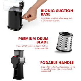 ZESTYWARE suction base locks onto counter for stable operation