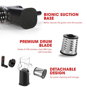 ZESTYWARE three stainless steel blades for slicing, shredding, and grinding