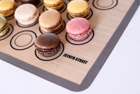 ZETHYR STREET macaron silicone mat 1/2 sheet pack of 4 for batches.