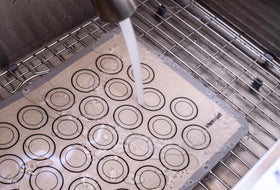 ZETHYR STREET silicone mat is heat resistant for reliable high-temp baking.