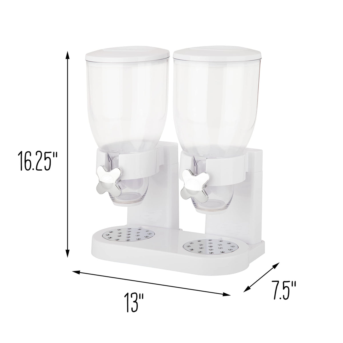 ZevrO GAT201C size 7.5 x 13 x 16.3 inches fits on counters.
