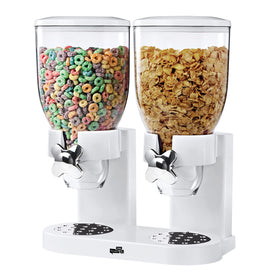 ZevrO GAT201C front view with dual canisters for organized cereals.