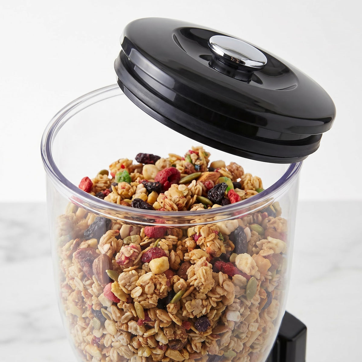ZevrO chrome base with BPA-free containers for a durable kitchen look