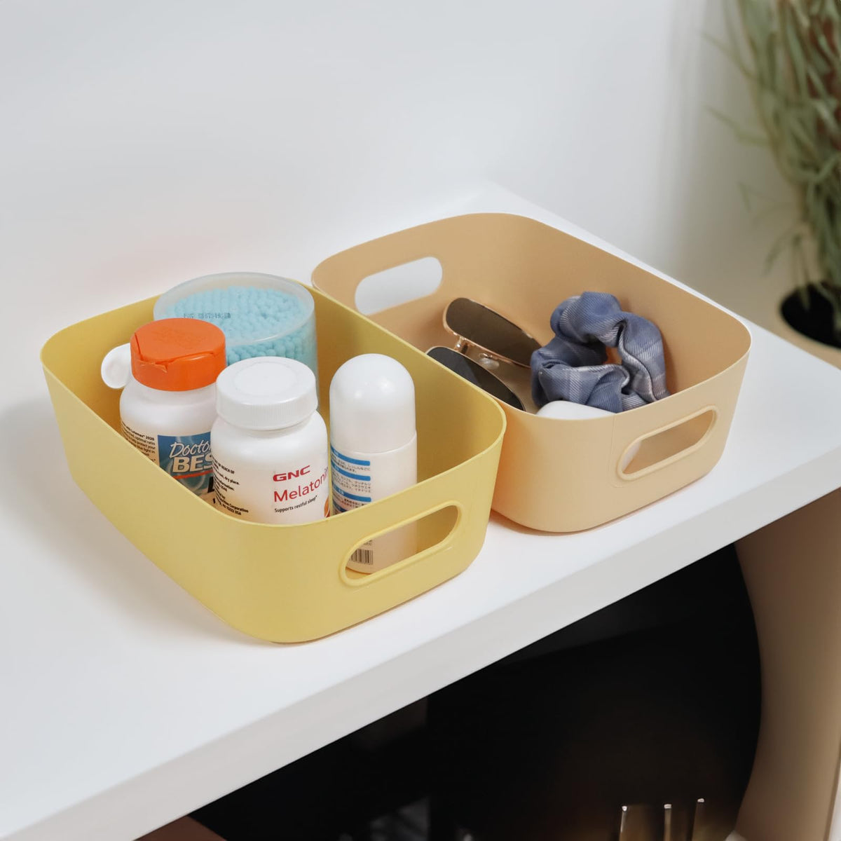 ZEXALOR 8-pack under-sink storage bin for compact spaces