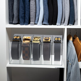 ZEXALOR closet belt organizer keeping belts neatly arranged