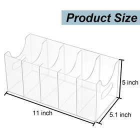 ZEXALOR vertical display case fitting on shelves to save space