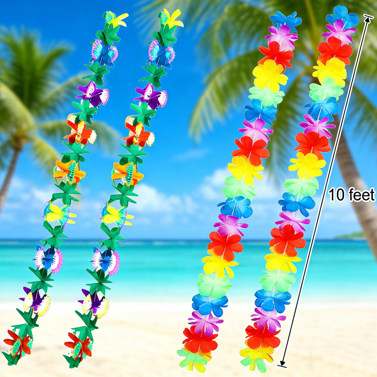 Zeyoy tropical paper banner unfurled to enhance party ambiance.