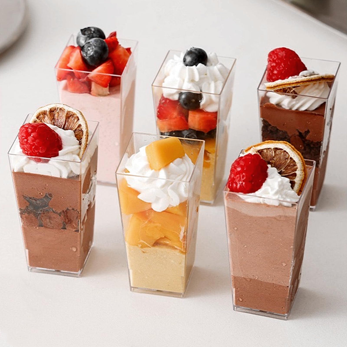 Zezzxu baby shower dessert cups add charm to elegant party favors.