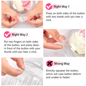 Zezzxu bakery dessert containers display cupcakes attractively