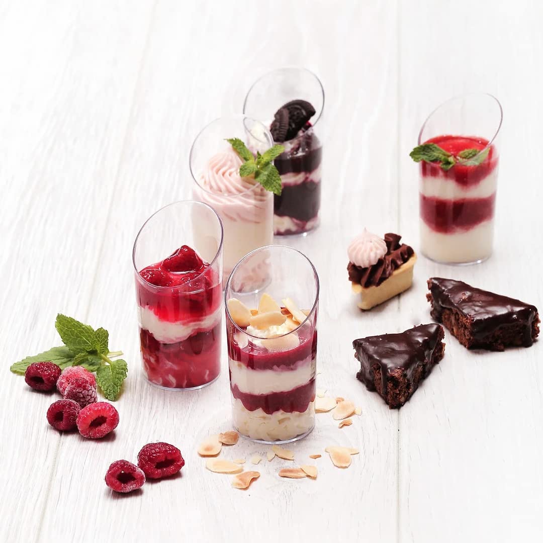 Zezzxu dessert servings with cups perfect for parfaits and puddings.
