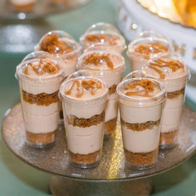 Zezzxu freezable plastic cups are suitable for make-ahead desserts