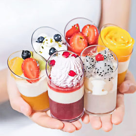 Zezzxu freezeable and stackable cups for easy storage.