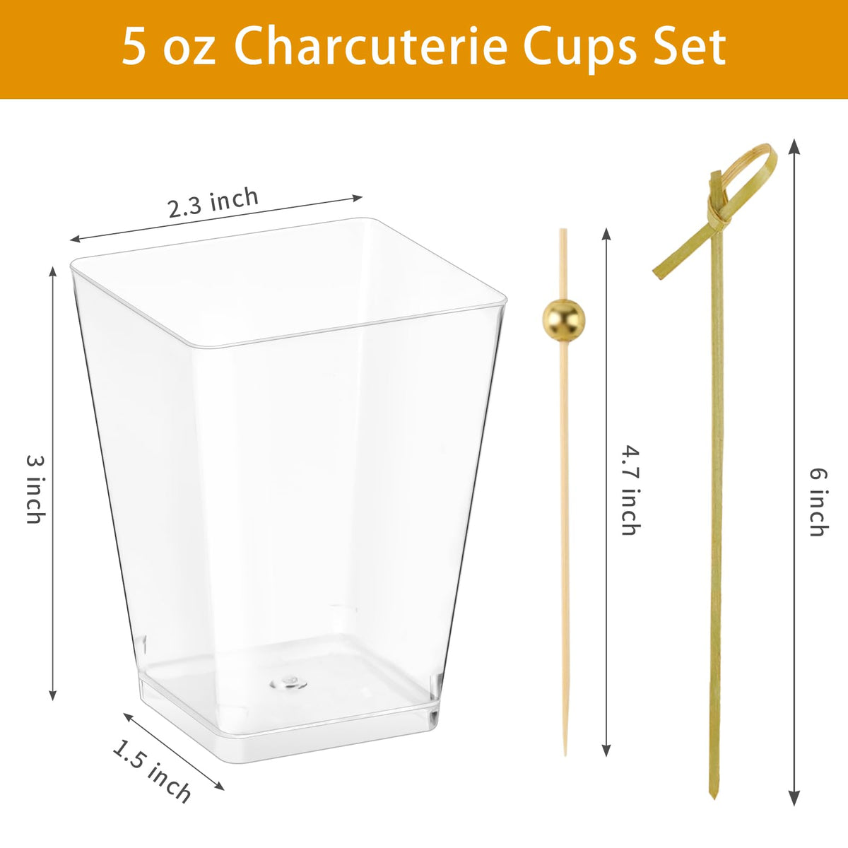 Zezzxu gold ball picks adding elegance to skewered treats