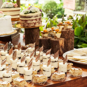 Zezzxu elegant cups elevate dessert displays with thoughtful slanted design.