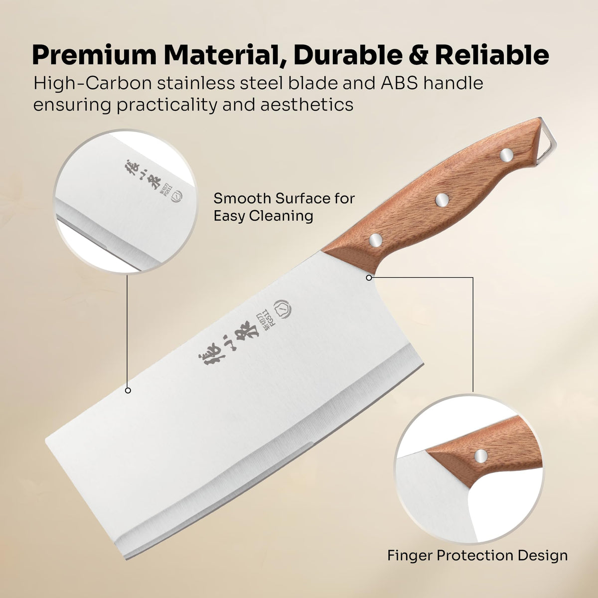 ZHANG XIAO QUAN 1628 front-half-thin-back-half-thick close-up demonstrates versatile prep capability