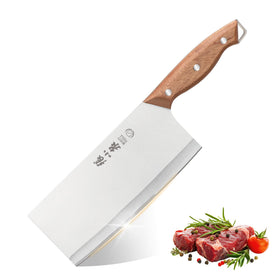 ZHANG XIAO QUAN 1628 meat cleaver blade close-up highlighting sharp edge for precise slicing